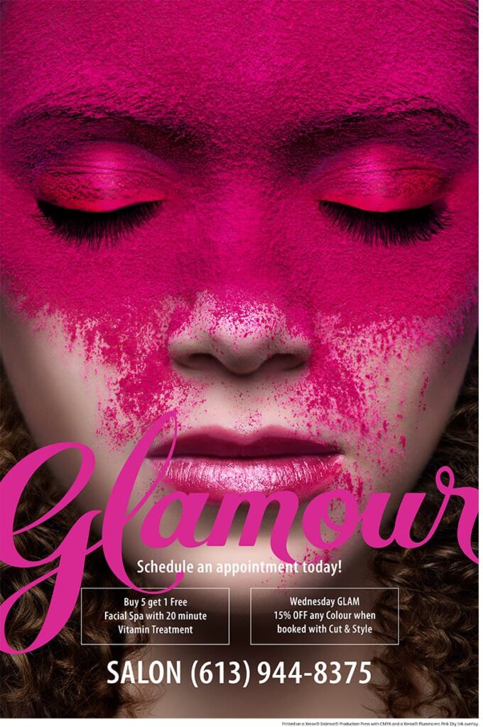 Fluroscent Pink Sample Poster - 2
