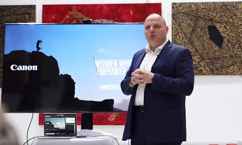 workshop series ‘Women Who Empower’, led by Ayman Aly, Marketing Director, Canon EMEA.