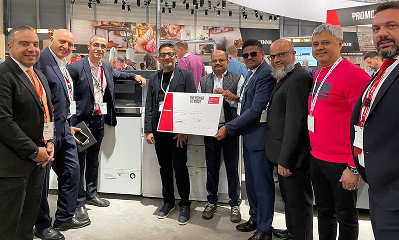 Canon secured major deals from Middle East customers at Drupa 2024