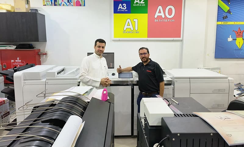 AL SAFAR Bookstore Saudi Arabia Installed Canon Press for Short-run Production