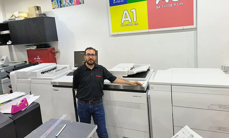 AL SAFAR Bookstore Saudi Arabia Installed Canon Press for Short-run Production