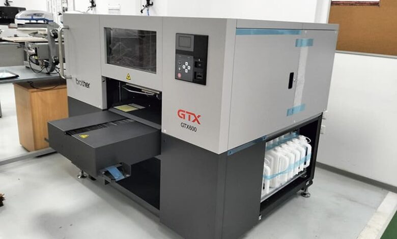 First Brother GTX600 direct-to-garment (DTG) printer in Tunisia.