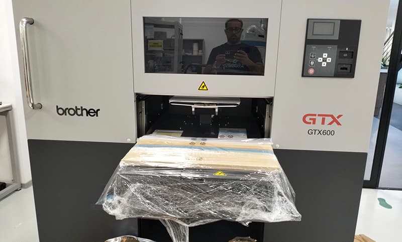 First Brother GTX600 direct-to-garment (DTG) printer in Tunisia.