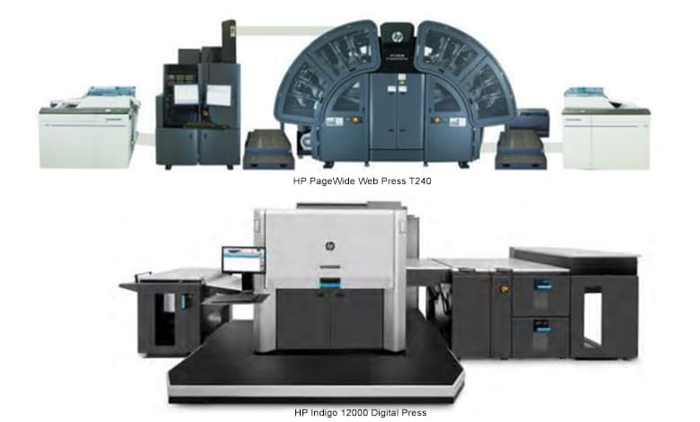 ME PrinterHP PageWide Web Press T240 and HP Indigo 12000 Digital Press