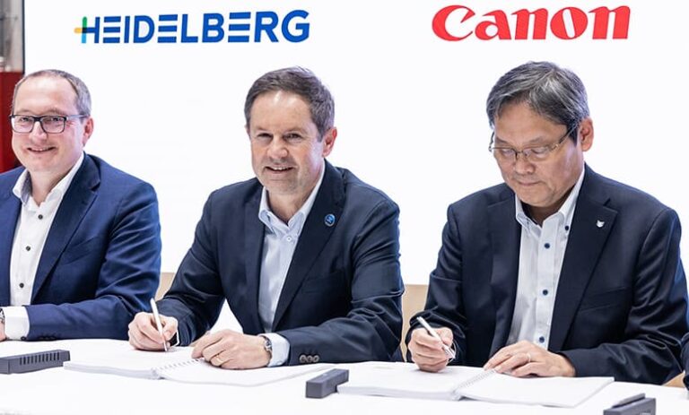 HEIDELBERG, Canon Ink Deal in Sheetfed Inkjet Printing - ME Printer
