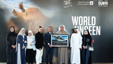 Representatives from Canon, Dubai Culture and Kalimat Foundation at World Unseen