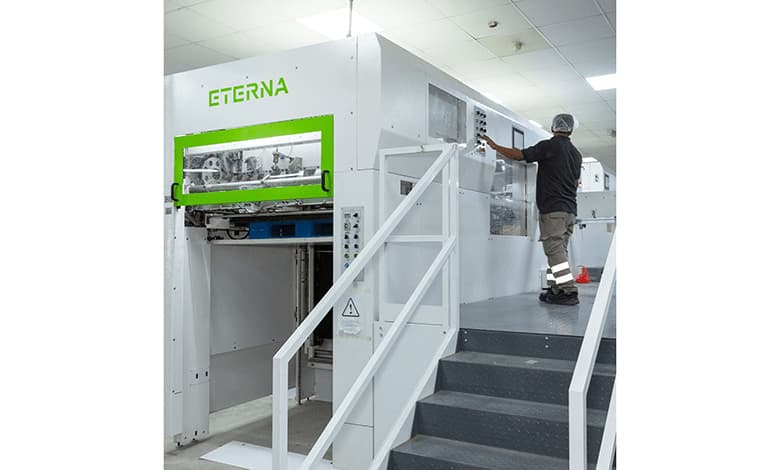 Express Pack Print Boosts Output with ETERNA Die-cutter