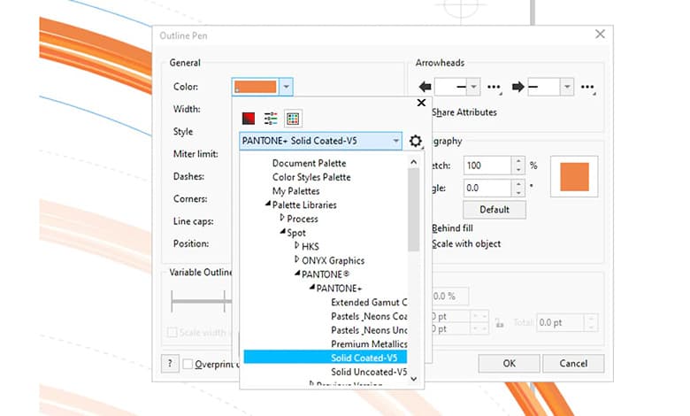 Corel Panton Slection Guide
