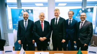 Representatives of General Emballage and ANDRITZ at the contract signing for the new paper production line in Naama, Algeria