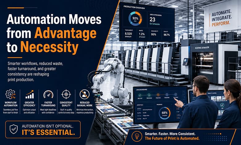 ME Printer-Automation Moves from Advantage to Necessity
