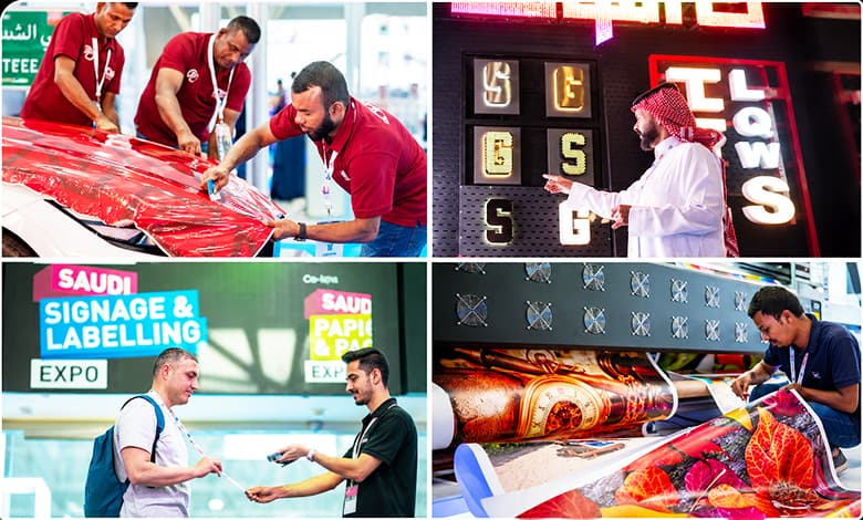 ME Printer-Saudi Signage & Labelling Expo moments
