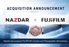 **Nazdar تستحوذ على أعمال أحبار الطباعة بالشاشة والفلكسو للويب الضيق التابعة لـ FUJIFILM**