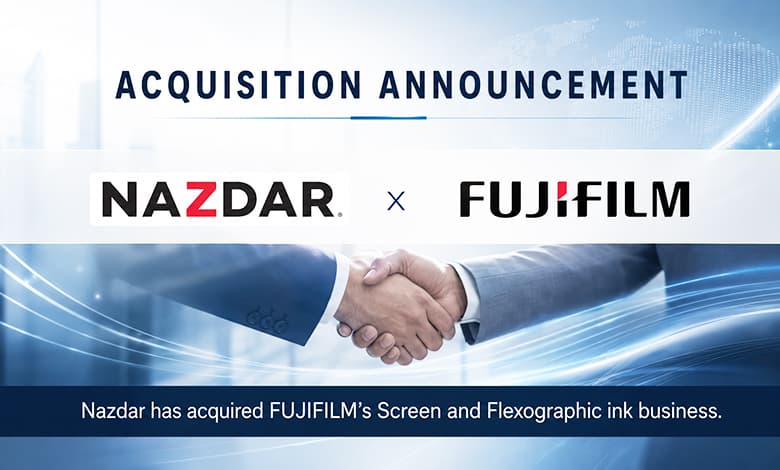 **Nazdar تستحوذ على أعمال أحبار الطباعة بالشاشة والفلكسو للويب الضيق التابعة لـ FUJIFILM**