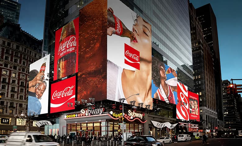Coca-Cola billboard in Times Square