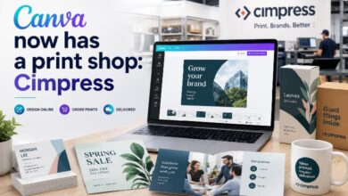 Canva now has a print shop Cimpress