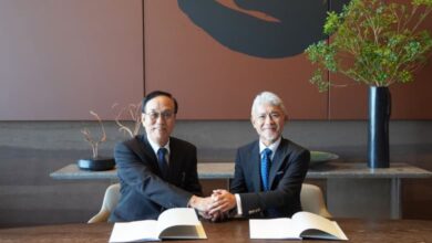 Komori held a signing ceremony for the acquisition of Maruyama Chiller Corporation