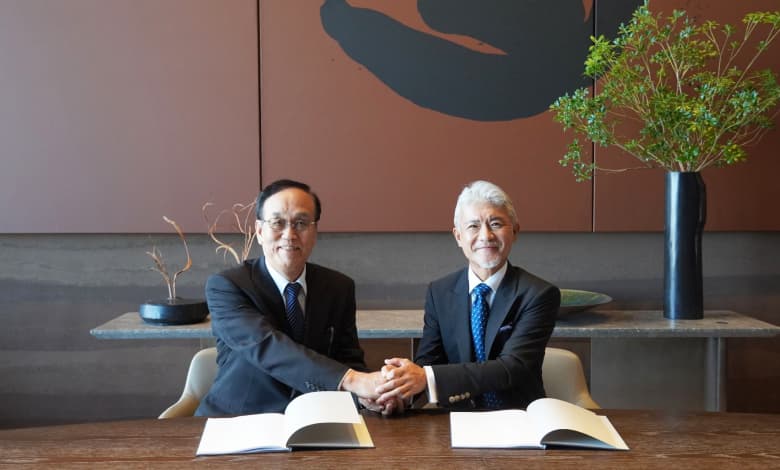 Komori held a signing ceremony for the acquisition of Maruyama Chiller Corporation