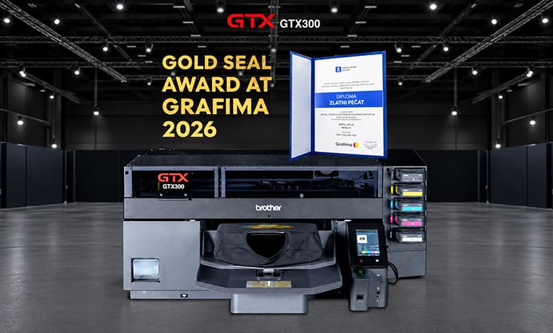 Gold Seal Award for Brother GTX300 at Grafima 2026