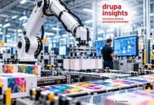 drupa insights -Roboterarm in der smarten Druckfabrik